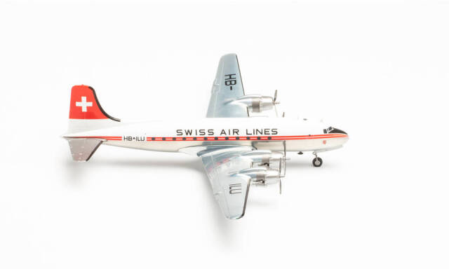 herpa wings 1/200 スイス航空 Swiss Air Lines Douglas DC-4 HB-ILU “Unterwalden”