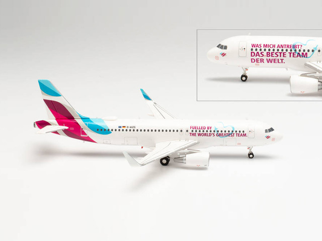 herpa wings 1/200 (プラスチック製) A320 ユーロウイングス “Teamflieger” D-AIZS