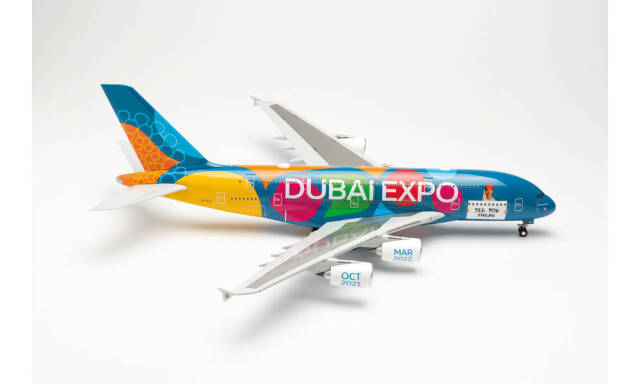 herpa wings 1/200 (プラスチック製) A380 エミレーツ航空 “Expo 2020 Dubai - Be Part of the Magic” A6-EOT
