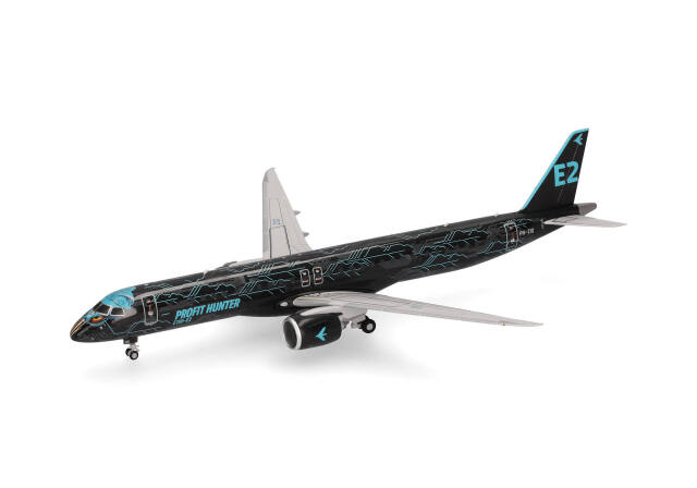 herpa wings 1/200 E195-E2 エンブラエルハウスカラー “Profit Hunter - Tech Eagle” PR-ZIQ