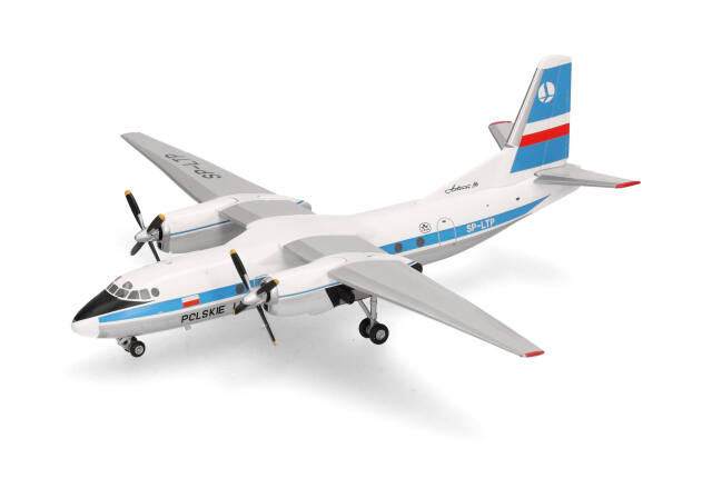 herpa wings 1/200 (ダイキャスト製) AN-24B ポーランド航空 SP-LTP