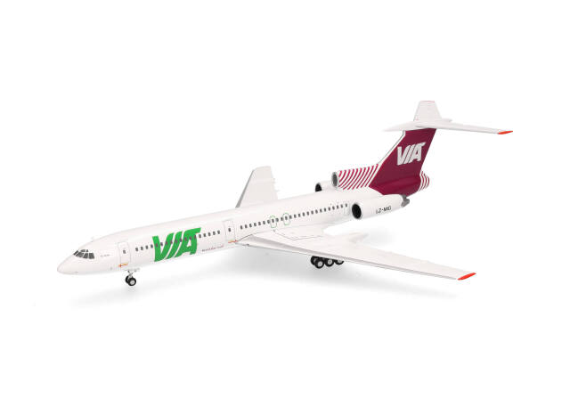 herpa wings 1/200 (ダイキャスト製) TU-154M VIA航空 LZ-MIG