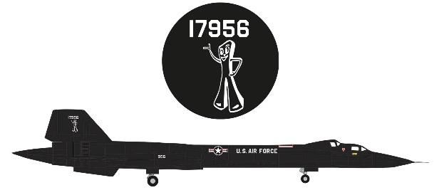 herpa wings 1/200 SR-71B アメリカ空軍 第9戦略偵察航空団 ビール空軍基地 「ガンビー」 61-7956