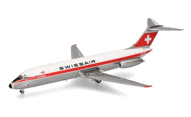 herpa wings 1/200 (ダイキャスト製) DC-9-30F スイス航空 “Payerne” HB-IFW