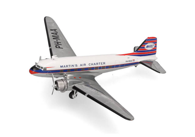 herpa wings 1/200 (ダイキャスト製) DC-3 マーティンエアー PH-MAA