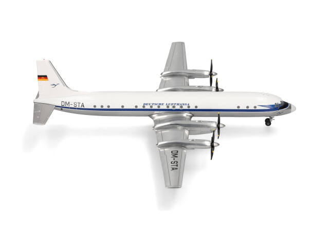 herpa wings 1/200 (ダイキャスト製) IL-18 ルフトハンザ航空 DM-STA
