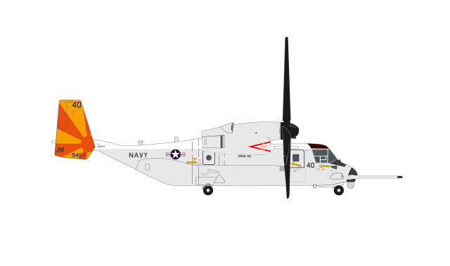 [予約]herpa wings 1/200 (ダイキャスト製) CMV-22B アメリカ海軍 ノーフォーク海軍基地 VRM-40 169457/JM-40