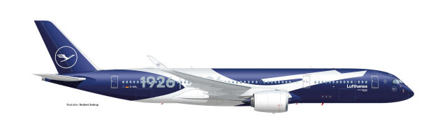 [予約]herpa wings 1/200 (プラスチック製) A350-900 ルフトハンザ航空 "100 Jahre" D-AIXL