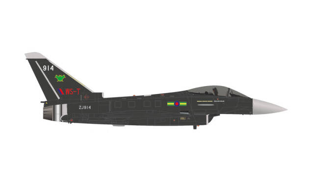 herpa wings 1/72 ユーロファイター タイフーン イギリス空軍 RAF Lossiem “Batman” アグレッサー塗装 ZJ914