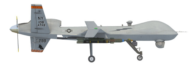 [予約]herpa wings 1/72 (ダイキャスト製) MQ-9A アメリカ空軍 ニューヨーク空軍州兵 108SQ 15-4298