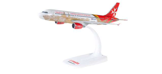 herpa wings 1/200 (プラスチック製) A320 マルタ航空 "Valletta" ※スナップフィット