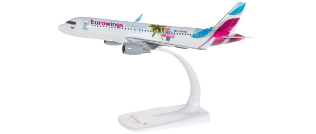 herpa wings 1/200 (プラスチック製) A320 ユーロウイングス Europe "Eurowings Holidays"OE-IQD ※スナップフィット