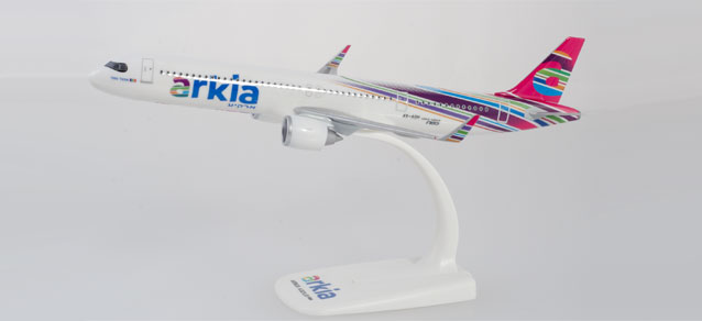 herpa wings 1/200 (プラスチック製) A321LR アルキア イスラエル航空 4X-AGH ※スナップフィット