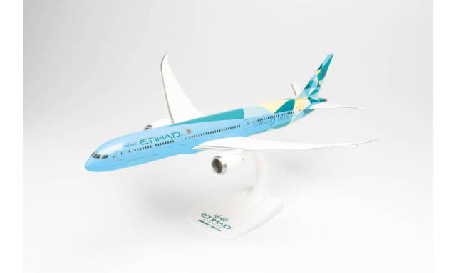 herpa wings 1/200 (プラスチック製) 787-10 エティハド航空 “Greenliner” A6-BMH ※スナップフィット