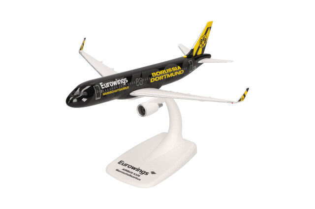 herpa wings 1/200 (プラスチック製) A320 ユーロウィングス "BVB Mannschaftsairbus" (2025) D-AEWM ※スナップフィット