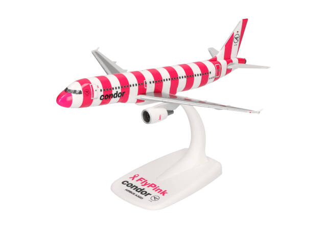 herpa wings 1/200 (プラスチック製) A320 コンドル航空 "FlyPink Plane" D-AICS  ※スナップフィット
