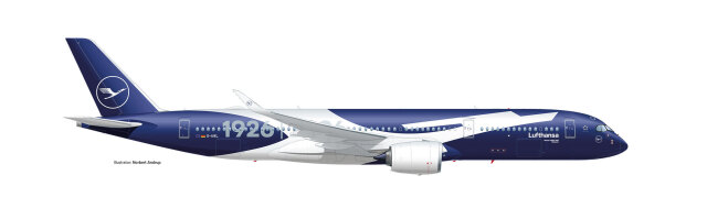 [予約]herpa wings 1/200 (プラスチック製) A350-900 ルフトハンザ航空 "100 Jahre" D-AIXL  ※スナップフィット