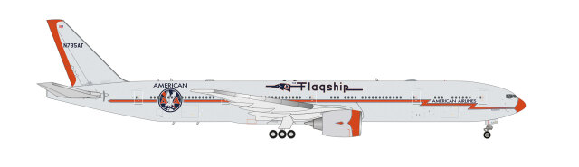 [予約]herpa wings 1/200 (プラスチック製) 777-300ER アメリカン航空 Flagship Heritage Livery N735AT  ※スナップフィット