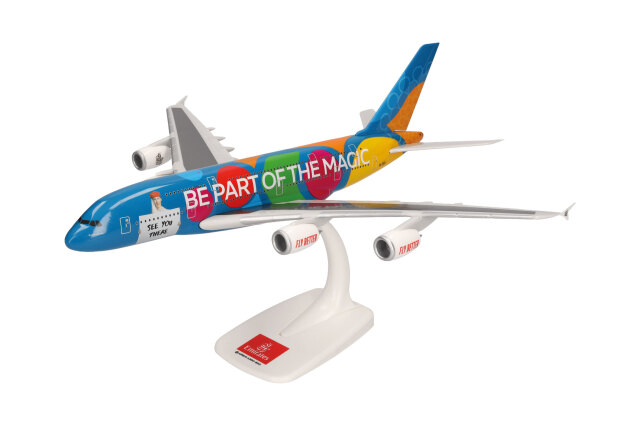 [予約]herpa wings 1/250 (プラスチック製) A380 エミレーツ航空 "Destination Dubai" A6-EEWF ※スナップフィット