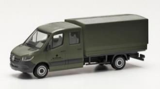 herpa Cars&Trucks 1/87 メルセデスベンツ スプリンター `18 ダブルキャブ ターポリン付 “Bundeswehr”