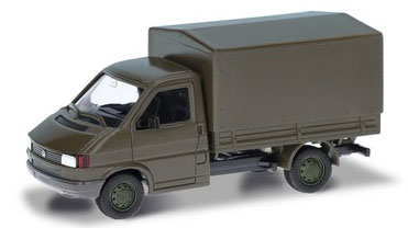 herpa Cars&Trucks 1/87 フォルクスワーゲン T4 フラットベッド "Heereslogistikzentrum Wels"