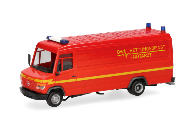 [予約]herpa Cars&Trucks 1/87 (プラスチック製) メルセデスベンツ  バリオ トランスポーター  ドイツ軍救助隊/ハンブルク救急医
