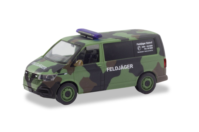 [予約]herpa Cars&Trucks 1/87 (プラスチック製) フォルクスワーゲン T6.1 迷彩 "Feldj?ger"