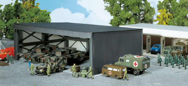 herpa Cars&Trucks 1/87 アクセサリー 建物組み立てキット、車両セット