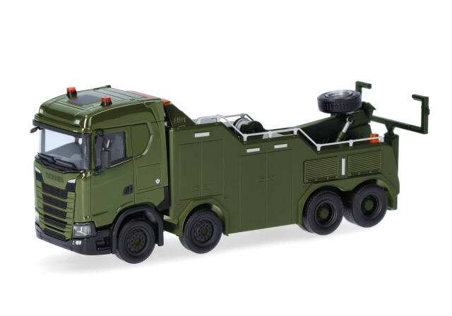 herpa Cars&Trucks 1/87 (プラスチック製) スカニア CS 20 ND エンプルルクセンブルク軍 バイソン回収車