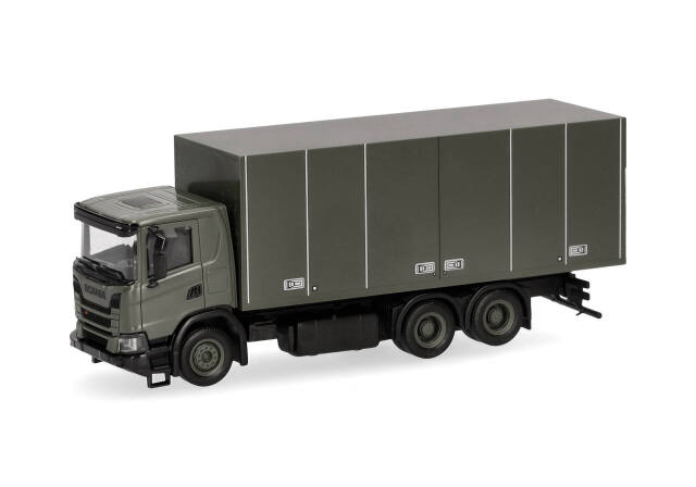 herpa Cars&Trucks 1/87 (プラスチック製) スカニア XT17 ボックストラック 3軸 スウェーデン陸軍
