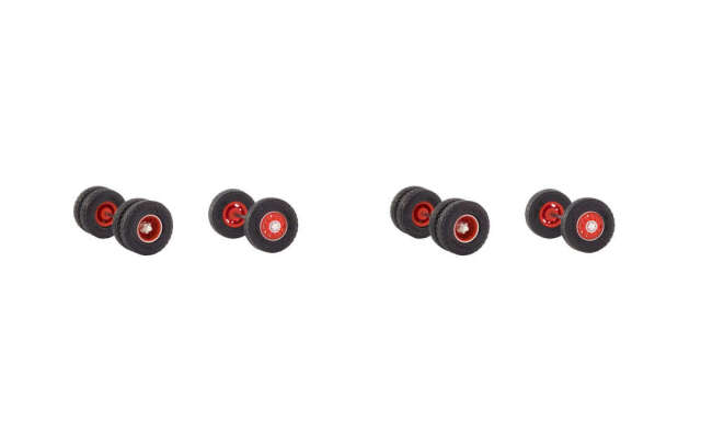 herpa Cars&Trucks 1/87 トラクター2台用 スチールリム ホイールセット