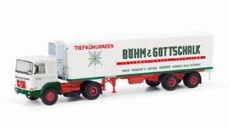 [予約]herpa Cars&Trucks 1/87 MAN F8 冷蔵ボックスセミトレーラー "Böhm & Gottschalk"