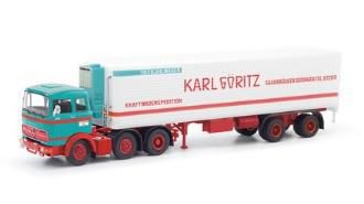 [予約]herpa Cars&Trucks 1/87 メルセデスベンツ LPS 2032 冷蔵ボックスセミトレーラー "Karl Göritz"