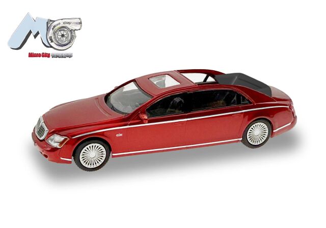 [予約]herpa Cars&Trucks MicroCity 1/87 (プラスチック製) マイバッハ 62S レッド (2002-2013)