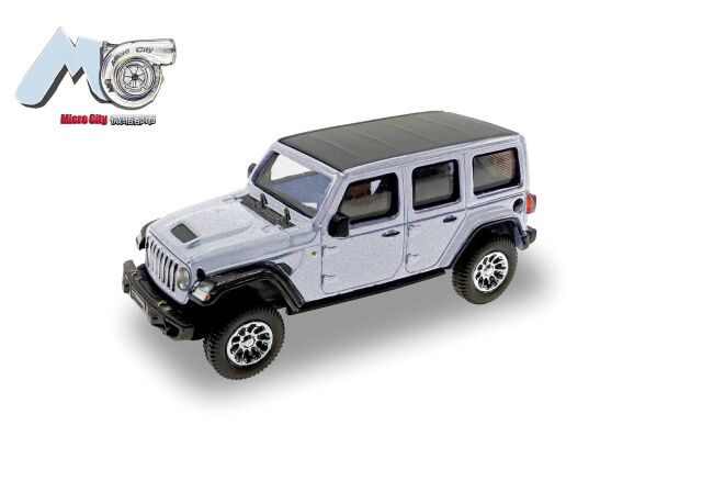 [予約]herpa Cars&Trucks MicroCity 1/87 (プラスチック製) ジープ ラングラーシルバー (2017)