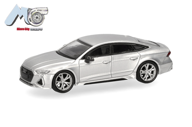 [予約]herpa Cars&Trucks  MicroCity  1/87 (プラスチック製) アウディ RS7 シルバー