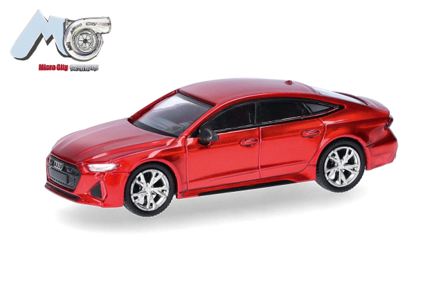 [予約]herpa Cars&Trucks  MicroCity  1/87 (プラスチック製) アウディ RS7 レッド