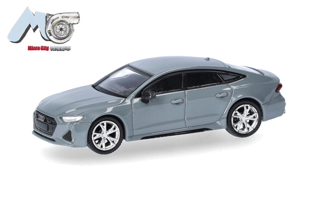 [予約]herpa Cars&Trucks  MicroCity  1/87 (プラスチック製) アウディ RS7 グレー