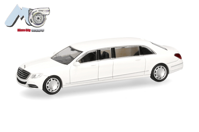 [予約]herpa Cars&Trucks MicroCity 1/87 (プラスチック製) メルセデスベンツ S600 プルマン (W221) ホワイト