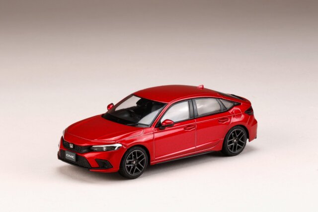 ホビージャパン 1/43 Honda CIVIC 2021 プレミアムクリスタルレッド・メタリック
