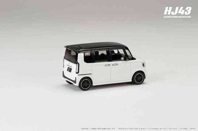 ホビージャパン 1/43 ホンダ N-BOX CUSTOM プラチナホワイトパール 