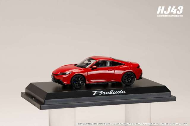 ホビージャパン 1/43 (ダイキャスト製) ホンダ プレリュード 2025 レッド