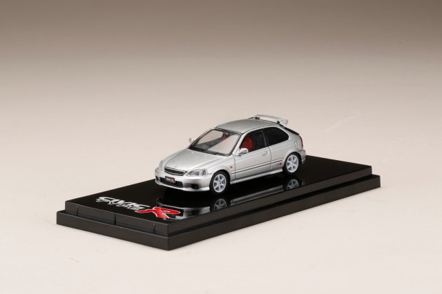 ホビージャパン 1/64 ホンダ CIVIC TYPE R (EK9) カスタムバージョン ボーグシルバーメタリック