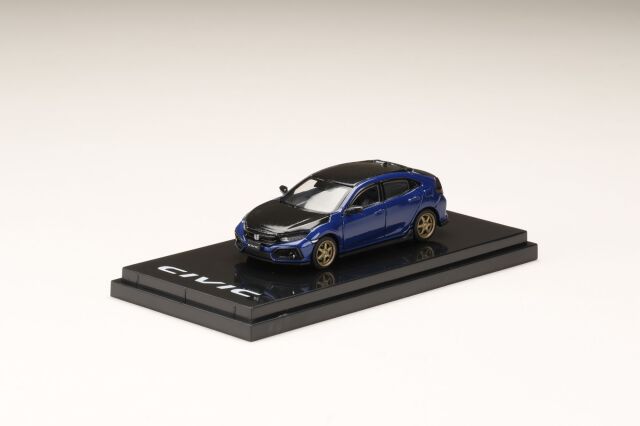 ホビージャパン 1/64 ホンダ シビック ハッチバック(FK7) カーボンボンネット ブリリアントスポーティーブルーメタリック