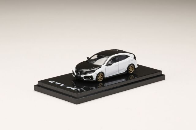 ホビージャパン 1/64 ホンダ シビック ハッチバック(FK7) カーボンボンネット ホワイトオーキッドパール