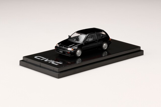 ホビージャパン 1/64 ホンダ CIVIC Si (AT) 1984 (ワンダーシビック） ブラック（カスタムカラー）