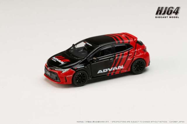 ホビージャパン 1/64  (ダイキャスト製) トヨタ GRカローラ RZ YOKOHAMA ADVAN COLOR
