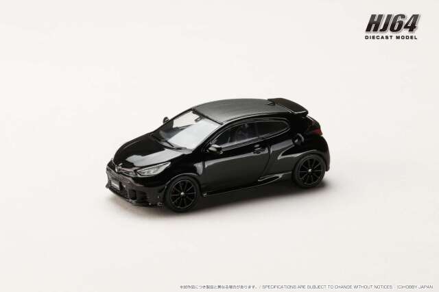 ホビージャパン 1/64 (ダイキャスト製)  トヨタ GR ヤリス RZ  ハイパフォーマンス 2024 プレシャスブラックパール