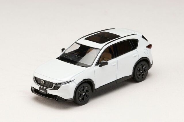 ホビージャパン 1/64 (ダイキャスト製) MAZDA ＣＸ-5 ロジウムホワイトプレミアムメタリック