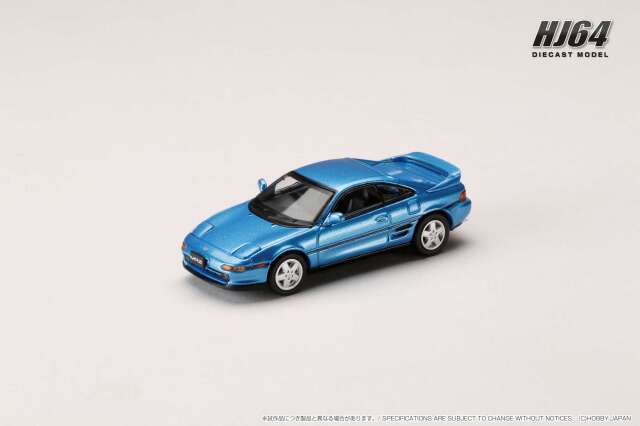 ホビージャパン 1/64 (ダイキャスト製) トヨタ MR2 (SW20) GT-S (1991) ミディアムブルーマイカメタリック